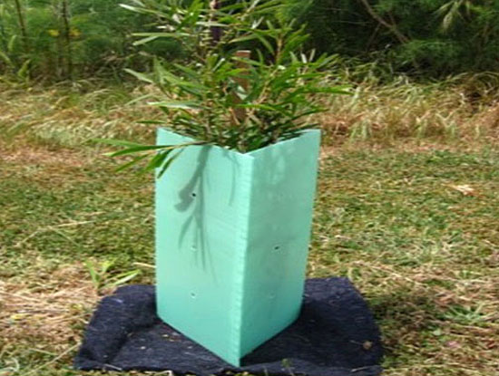 中空板树桩保护架